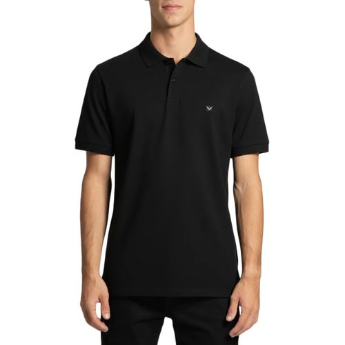 Camiseta Polo Masculina Hang Loose Malha Peruana PRETO-HLTS050032- -1-